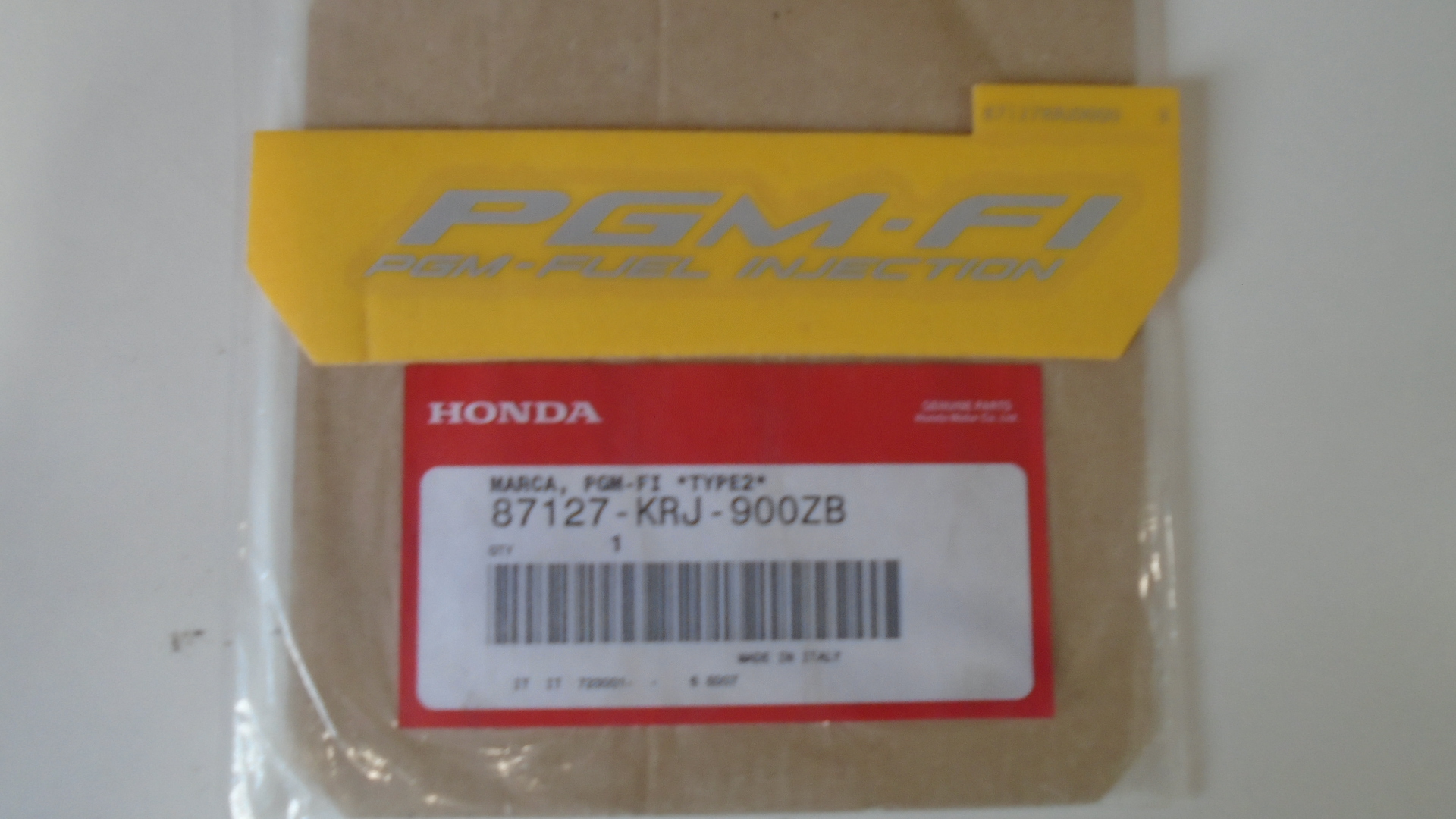 87127-KRJ-900ZB ADHESIVOS OEM HONDA.