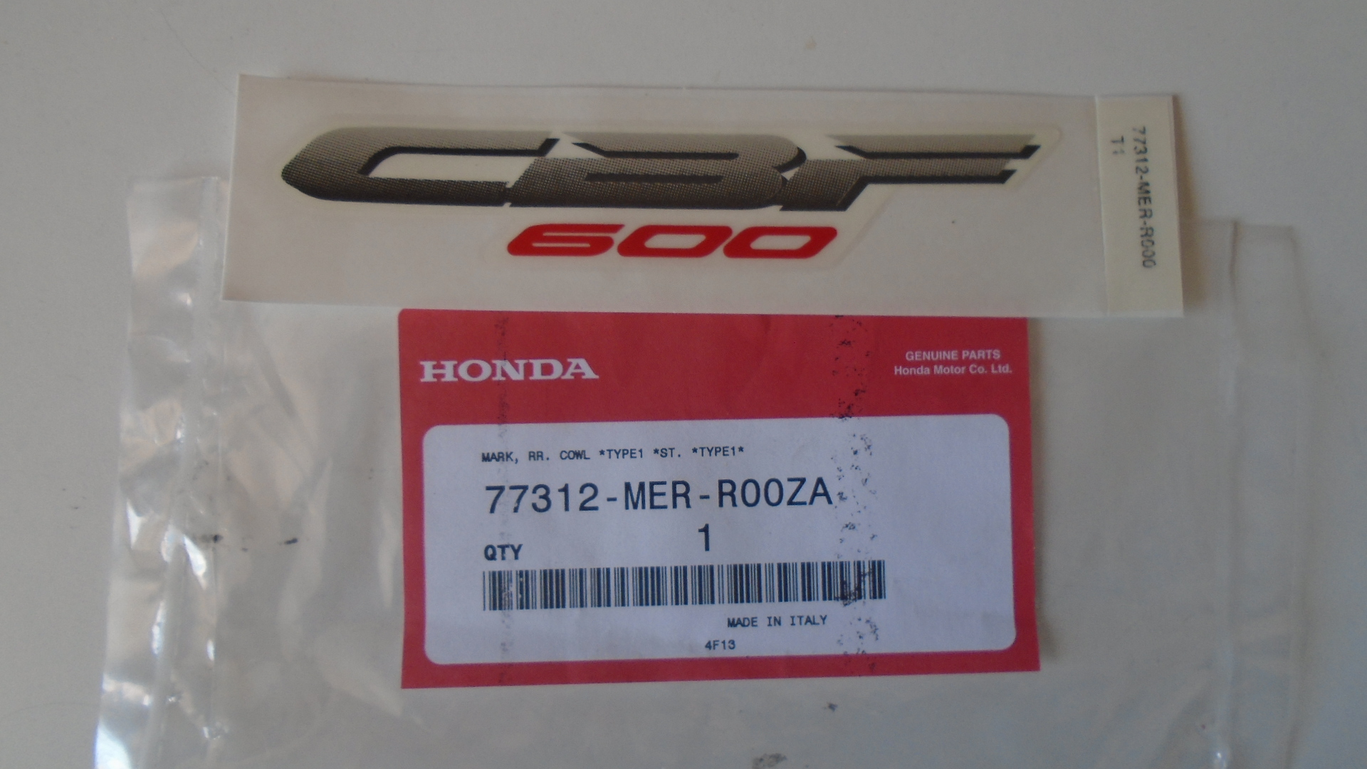 77312-MER-R00ZA ADHESIVOS OEM HONDA.