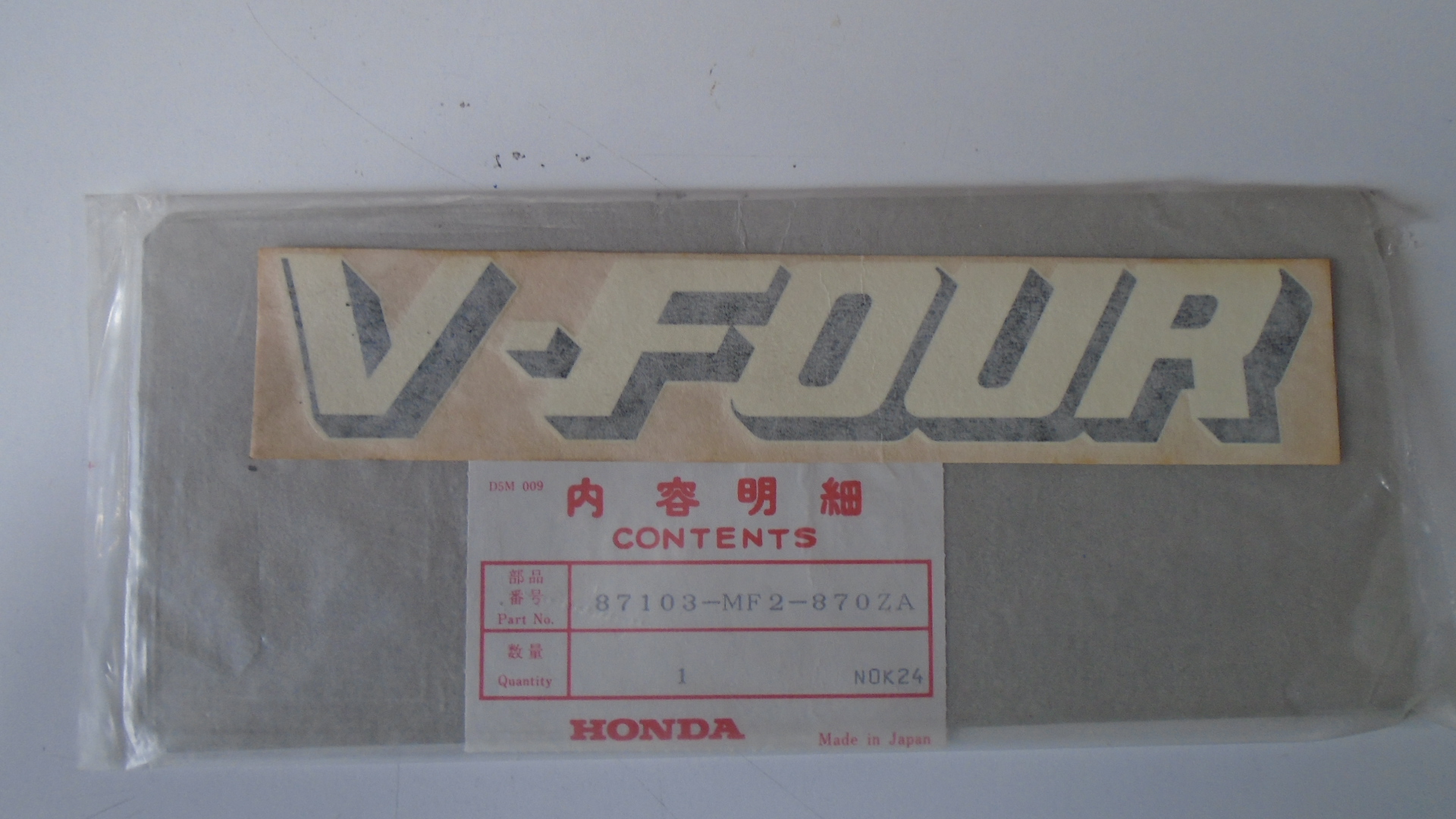 87103-MF2-870ZA ADHESIVOS OEM HONDA.